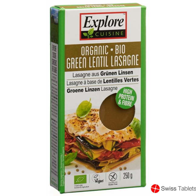 Explore Cuisine Lasagne Aus Grün Linsen Bio 250g buy online