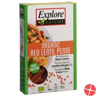 Explore Cuisine Penne Aus Roten Linsen Bio 250g Explore Cuisine Penne Aus Roten Linsen Bio 250g