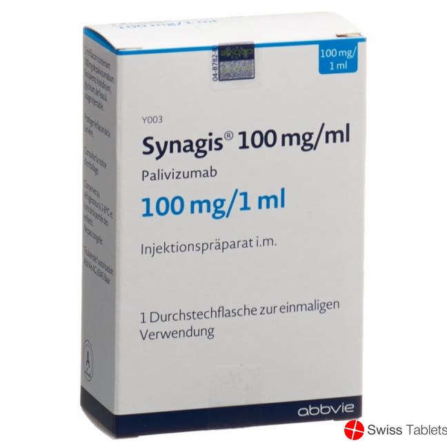 Synagis Injektionslösung 100mg/1ml Durchstechflasche buy online
