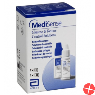 Abbott Medisense glucose & Ketone Control Solution 2 x 4 ml