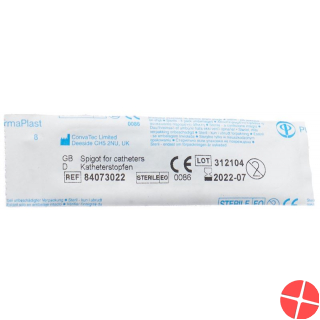 Spigot Catheter Plug 13mm Light Blue Sterile