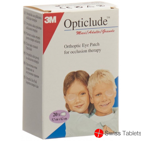 3M Opticlude Maxi Augenpflaster 5.7x8cm 20 Stück buy online