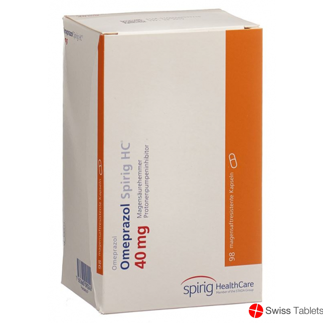 Omeprazol Spirig HC Kapseln 40mg (neu) Dose 98 Stück buy online