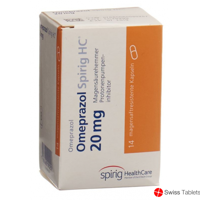 Omeprazol Spirig HC Kapseln 20mg (neu) Dose 14 Stück buy online