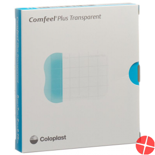 Comfeel Plus Hydrokol Verband 5x7cm Trans 10 Stück