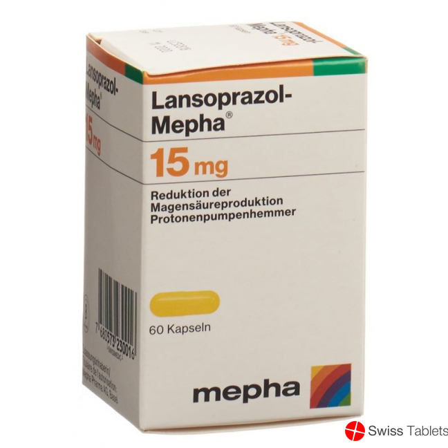 Lansoprazol Mepha Kapseln 15mg Flasche 60 Stück buy online