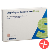Clopidogrel Sandoz Eco Filmtabletten 75mg 28 Stück