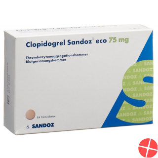 Clopidogrel Sandoz Eco Filmtabletten 75mg 84 Stück