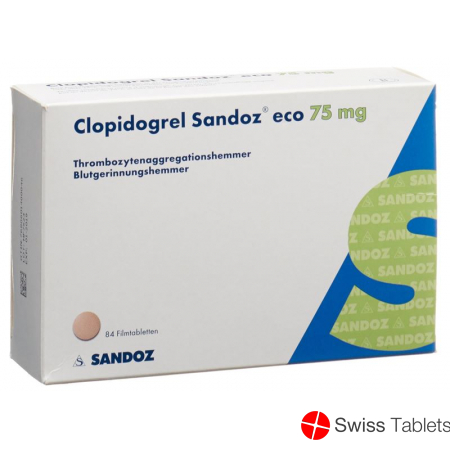 Clopidogrel Sandoz Eco Filmtabletten 75mg 84 Stück buy online