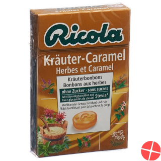 Ricola Kräuter-Caramel mit Stevia Box 50g