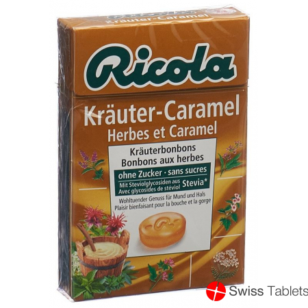 Ricola Kräuter-Caramel mit Stevia Box 50g buy online Ricola Kräuter-Caramel mit Stevia Box 50g buy online