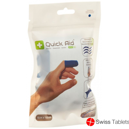 Quick Aid Plaster 6x100cm Latex Free Blue buy online