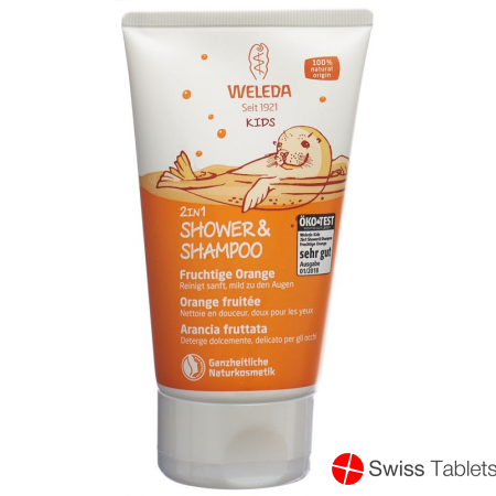 Weleda Kids 2in1 Shower&Shampoo Fruchtige Orange 150ml buy online