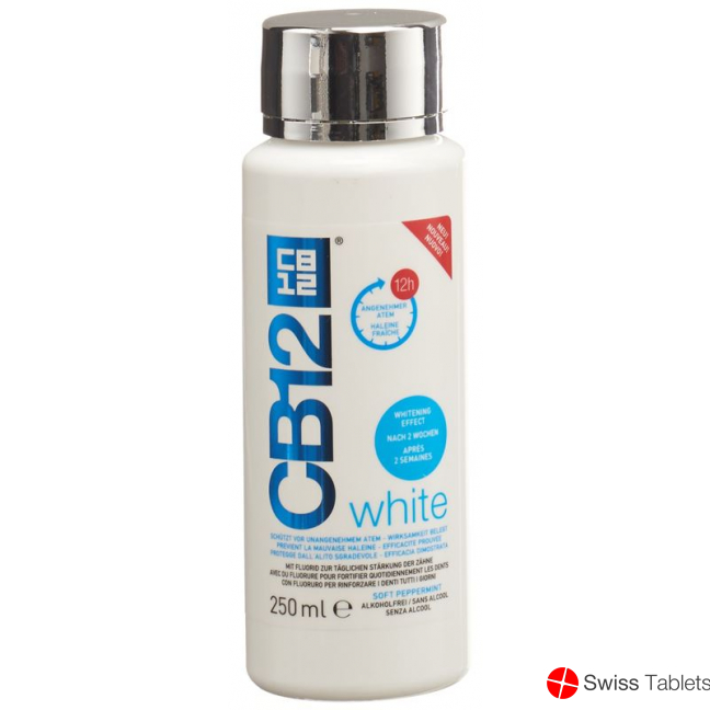 CB12 White Mouthwash Bottle 250ml buy online