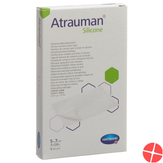 Atrauman Silicone 5x7cm Steril 5 Stück