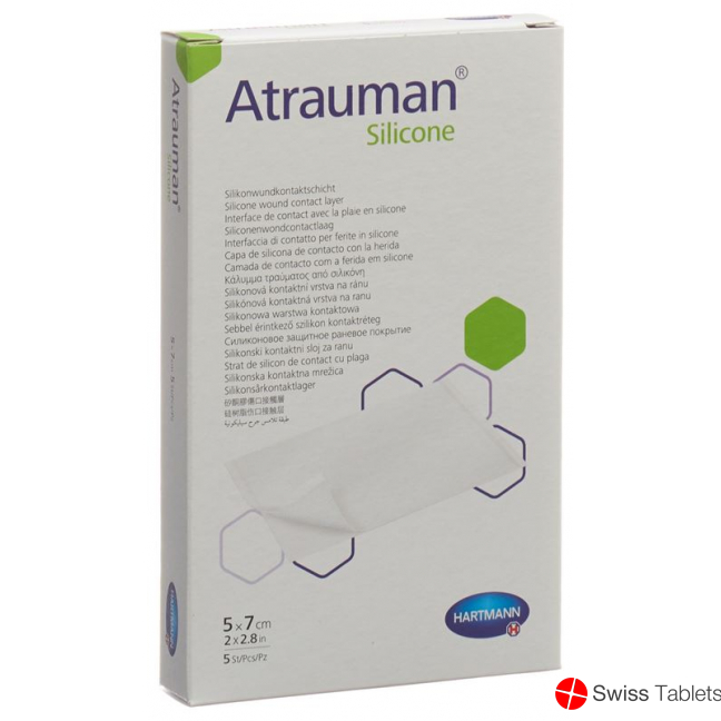 Atrauman Silicone 5x7cm Steril 5 Stück buy online