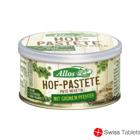 Allos Pastete Grüner Pfeffer Bio Dose 125g buy online
