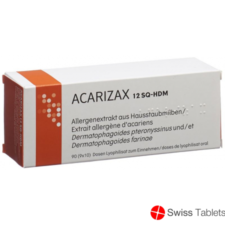 Acarizax Lyophilisat Z Einnehm 12 Sq-Hdm Dose 90 Stück buy online