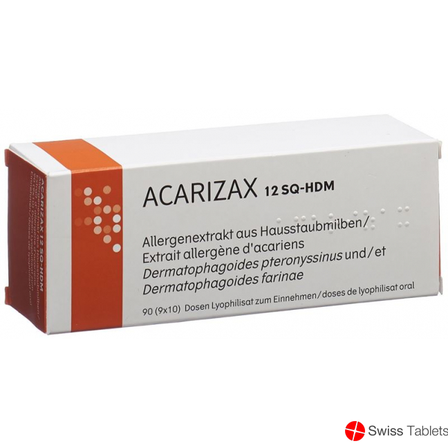 Acarizax Lyophilisat Z Einnehm 12 Sq-Hdm Dose 90 Stück buy online