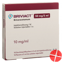 Briviact Injektionslösung 50mg/5ml 10 Durchstechflaschen 5ml Briviact Injektionslösung 50mg/5ml 10 Durchstechflaschen 5ml