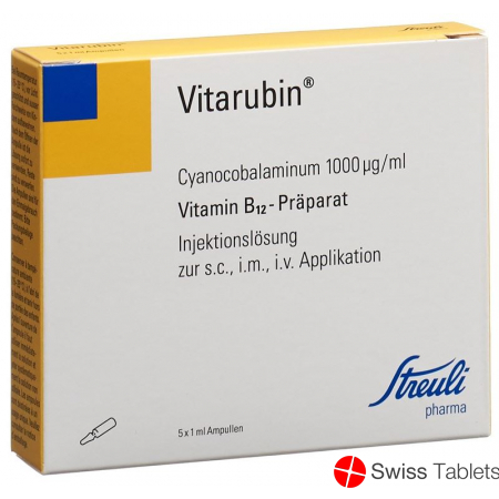 Vitarubin Injektionslösung 1000mcg/ml 5 Ampullen 1ml buy online