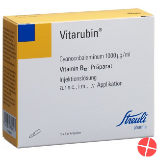Vitarubin Injektionslösung 1000mcg/ml 10 Ampullen 1ml Vitarubin Injektionslösung 1000mcg/ml 10 Ampullen 1ml