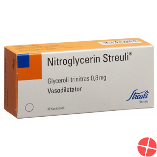 Nitroglyc Streuli Kaukaps 0.8mg Blister 30 Stück