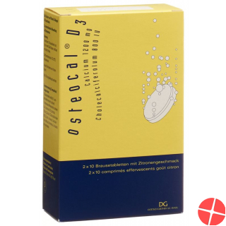 Osteocal D3 Brausetabletten 1200/800 20 Stück
