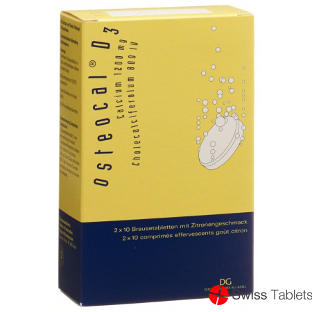 Osteocal D3 Brausetabletten 1200/800 20 Stück buy online