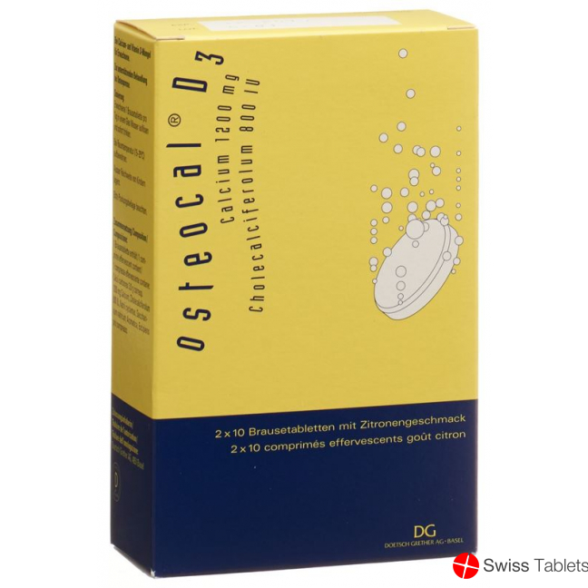 Osteocal D3 Brausetabletten 1200/800 20 Stück buy online