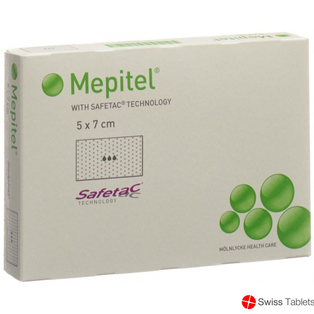 Mepitel Wundauflage 5x7cm Silik Beutel 5 Stück buy online