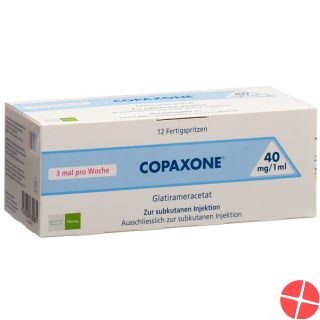 Copaxone Injektionslösung 40mg/ml 12 Fertigspritzen 1ml