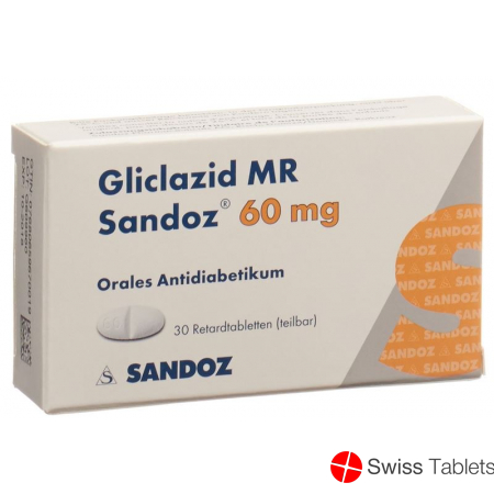 Gliclazid Mr Sandoz Retard Tabletten 60mg 30 Stück buy online