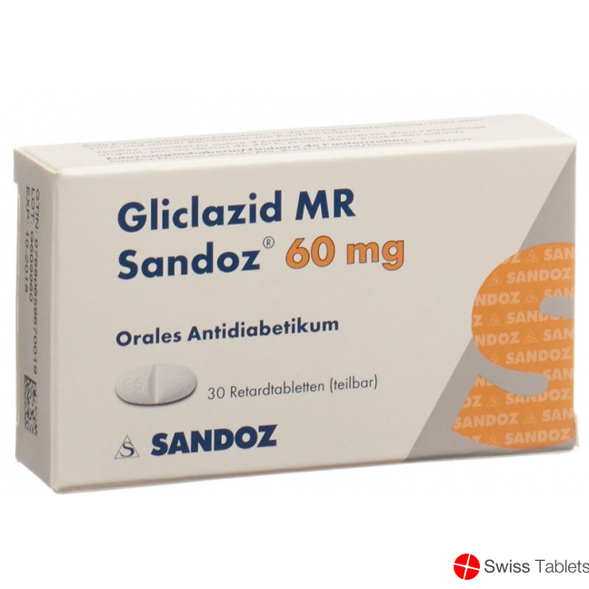 Gliclazid Mr Sandoz Retard Tabletten 60mg 30 Stück buy online