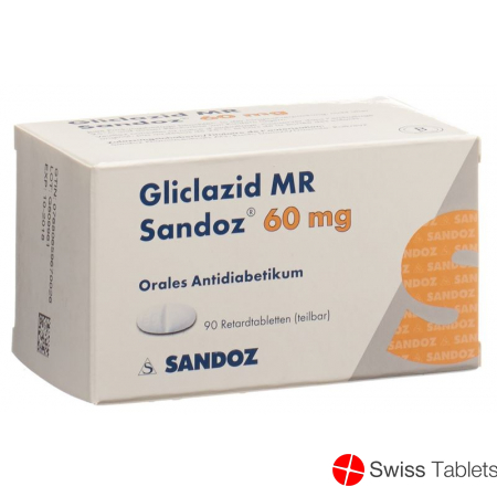 Gliclazid Mr Sandoz Retard Tabletten 60mg 90 Stück buy online