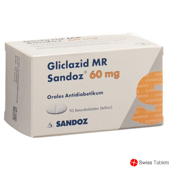 Gliclazid Mr Sandoz Retard Tabletten 60mg 90 Stück buy online