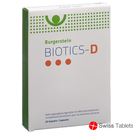 Burgerstein Biotics-D 20 capsules buy online