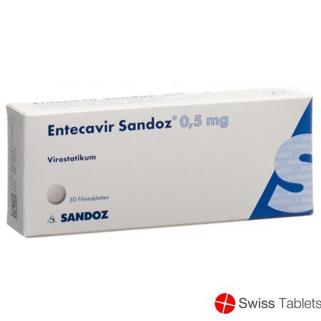 Entecavir Sandoz Filmtabletten 0.5mg 30 Stück buy online