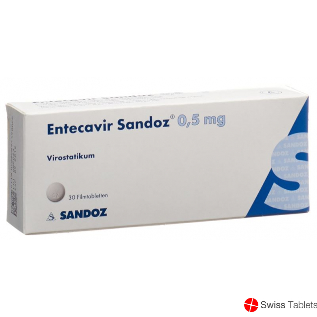 Entecavir Sandoz Filmtabletten 0.5mg 30 Stück buy online