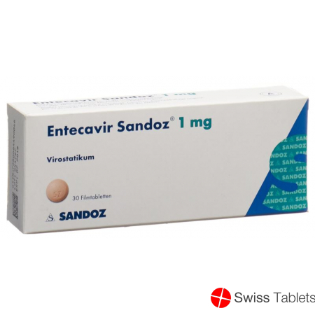 Entecavir Sandoz Filmtabletten 1mg 30 Stück buy online