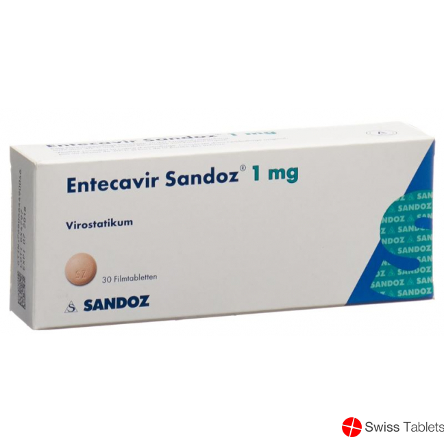Entecavir Sandoz Filmtabletten 1mg 30 Stück buy online