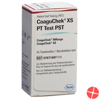 CoaguChek XS PT PST German / Italian / Dutch / French 24 pcs