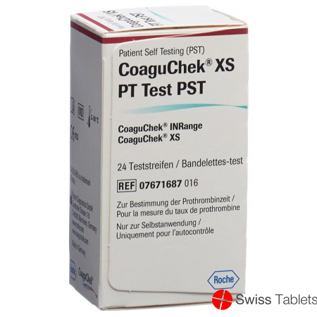 CoaguChek XS PT PST German / Italian / Dutch / French 24 pcs