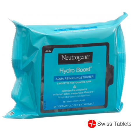 Neutrogena Hydro Boost Aqua cleaning wipes 25 pieces buy online