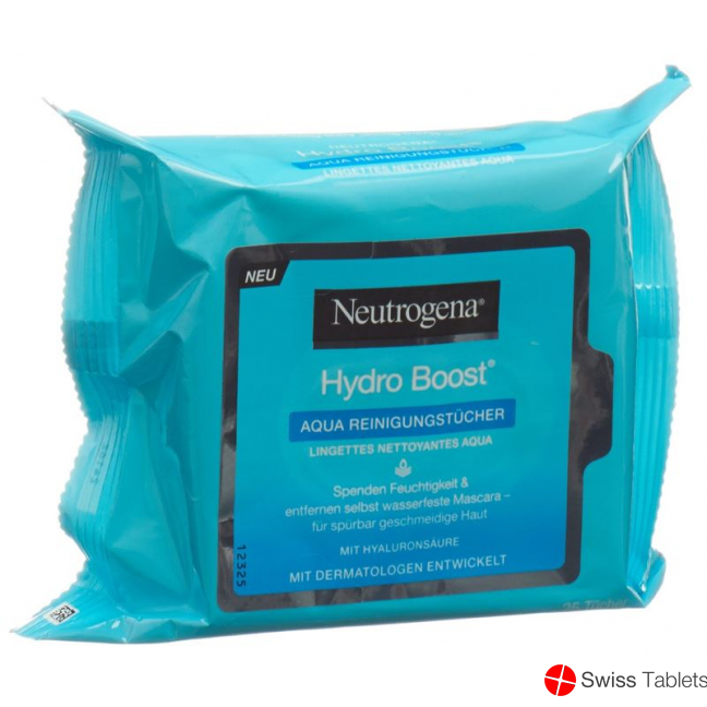 Neutrogena Hydro Boost Aqua cleaning wipes 25 pieces buy online