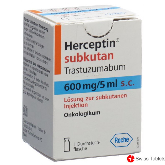 Herceptin Injektionslösung 600mg/5ml Subkutan Durchstechflasche buy online