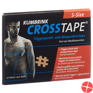 Crosstape Schmerz- Akupunkturtape S 400 Stück Crosstape Schmerz- Akupunkturtape S 400 Stück