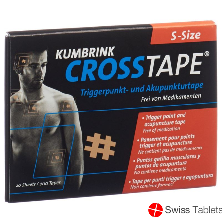 Crosstape Schmerz- Akupunkturtape S 400 Stück buy online