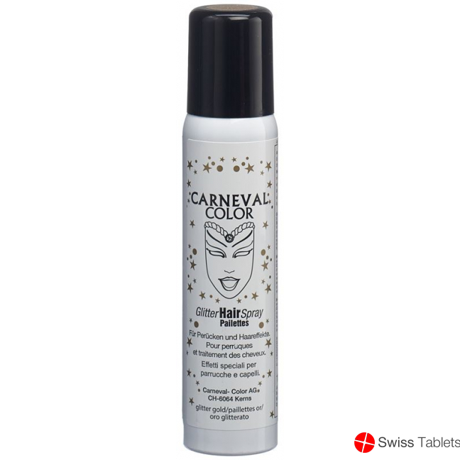Carneval Color Glitter Hair Spray Gold 100ml buy online