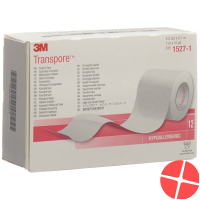 3M Transpore Rollenpfl 25mmx9.14m Trans (n) 12 Stück 3M Transpore Rollenpfl 25mmx9.14m Trans (n) 12 Stück